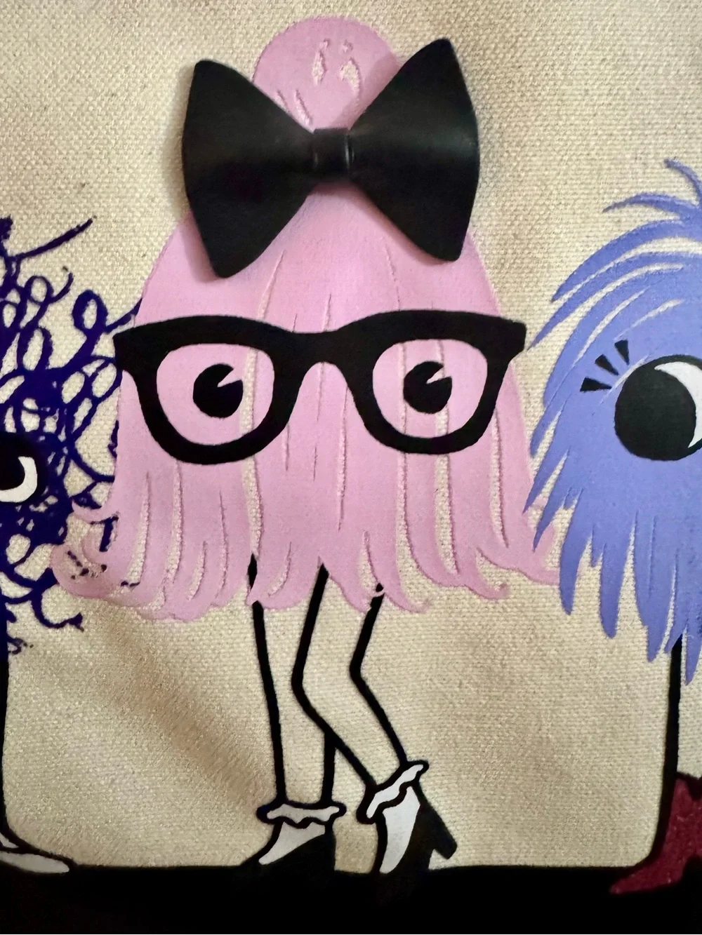 Kate Spade Imagination Monsters Party Francis Tote whimsical collectible - EUC